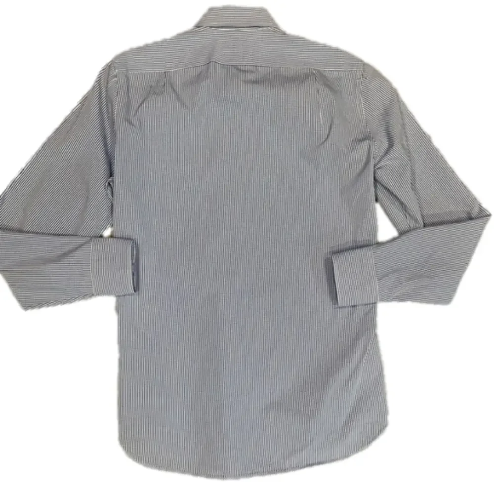 J. Crew Thompson Shirtings 80s 2-Ply size S 14-14 1/2 Plaid White and Blue